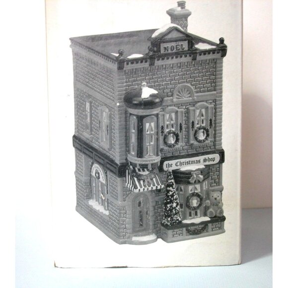 Department 56 Christmas Shop Village Lighted Holiday Decor Ceramic Building - Picture 9 of 9